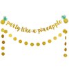 Party Like A Pineapple Banner Tropical Pineapple Garland Banner Summer Pool Beach Banner for Tropical Hawaii Theme Baby Shower Birthday Party Supplies