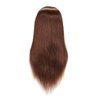 24"-26" 100% Human hair Mannequin head Training Head Cosmetology Manikin Head Doll Head with free Clamp (Dark Brown)