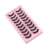 VGTE False Eyelashes Russian Strip Lashes D Curl Wispy Fluffy Natural 3D Faux Mink Lashes 10 Pairs Pack (3D T21)