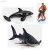 Ocean Sea Marine Animal Figure Toys Playsets 3 PCS Diver Whale Shark Killer Whale Model Toy Desktop Decoration Collection Party Favors Toys for Boys Girls Kids