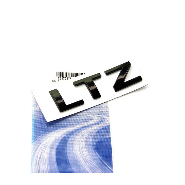 Yoaoo 1x OEM Black LTZ Letter Nameplate Emblem Badge 2008-2015 Compatible with Silverado Yukon Sierra Glossy