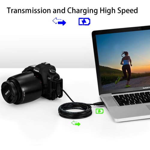 Ruaeoda Mini USB Cable 20 ft, USB 2.0 Type A to Mini 5 Pin B Cable Male Cord Compatible with G0Pr0 Hero 3+, P.S3 Controller, Cell Phones, MP3 Players, Dash Cam, Digital Camera, SatNav etc