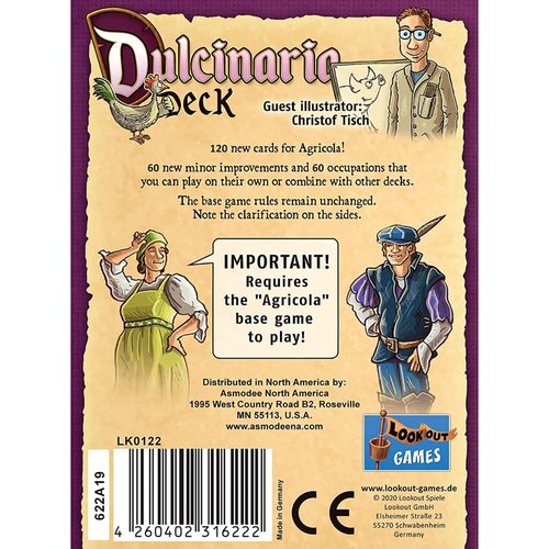 Lookout Games Agricola (Revised Edition) Dulcinaria Deck Expansion | Strategy Game | Farming Game for Adults and Teens | Advanced Board Game | Ages 12+ | 1-4 Players | Avg. Playtime 90 Mins | Made
