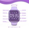 LED Kids Multifunction Steps Counting Watch, Digital Watch, Non-Bluetooth Pedometer Watch, Stopwatch, Alarm Clock, Calories for Women Children Girls Boys (Electroplating Purple)