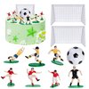 Soccer Cake Topper Decoration, Soccer Ball Soccer Player Cupcake Topper for Soccer Theme Birthday Party Sport Party for Boys