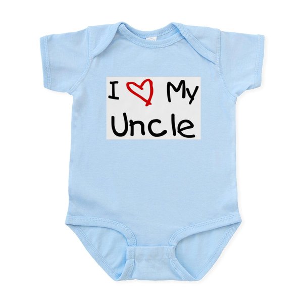 CafePress I Love My Uncle Infant Bodysuit Infant Bodysuit Baby Romper