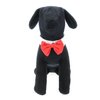 DOGGIE DESIGN Red Satin Dog Bow Tie Collar