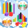 Lohoee 200 Pcs Math Cubes/Linking Cubes/Counting Blocks/Math Counting Cubes/Connecting Cubes with Storage Container for Math Teaching Classroom Supplies(2 Styles,10 Colors)