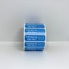 500 for Rectal Use Only Stickers / 1.5" x .433" Blue Stickers with Permanent Adhesive Made with Durable PVC Material Waterproof - White Lettering, Easy to Read