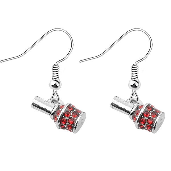 CENWA Nail Tech Gift Nail Polish Zircon Earrings Nail Polish Charm Jewelry Nail Technician Graduate Manicurist Gift Salon Gift Nail Tech Jewelry (Nail Polish Earrings)