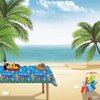 Kesfey 3 Packs Pool Party Tablecloths 51 x 87 Inch Waterproof Plastic Beach Tablecloth Water Print Hawaiian Party Table Cover with Sea Wave Backdrop for Swimming Pool Party Beach Birthday Decoration