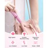 Subay Electric Nail Drill, Portable Electric Nail File for Acrylic Gel Nails, Nail Drill Kit Manicure Pedicure Tool with 6 Nail Drill Bits and 26 Sanding Bands for Home and Salon Use - Pink
