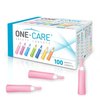 MediVena ONE-Care Safety Lancets, Contact-Activated, 30G x 1.5mm, 100/bx, Sterile, Single-Use, Preloaded, Gentle for Comfortable Testing