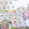 Dedyel New 5D Embossed Cute Cartoon Nail Art Sticker Decals Cat Self Adhesive Nail Art Stickers Anime Kawaii Cute Cartoon Design Nail Art Stickers for DIY Nail Art Decorations for Girls Kids Women Manicure Decoration(3 Sheets)