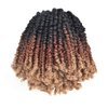 Toyotress Bob Spring Twist Hair - 6 Inch 8 Packs Ombre Brown Blonde Pre-twisted Crochet Hair Spring Twists Crochet Braids, Synthetic Braiding Hair Extensions (6 Inch, OT30/27-8P)
