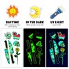 Glow in the Dark Tattoos, ACSAUMMY 12 Sheet Neon Tattoos Makeup Fake Tattoos Rave Festival Accessory UV Temporary Tattoos for Women Men Face Arm Body Blacklight Butterfly Tattoos Adult Party Supplies
