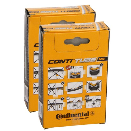 Continental 42mm Presta Valve Tube (2-Pack, 20 x 1-1/8-1-1/4cc) Slim