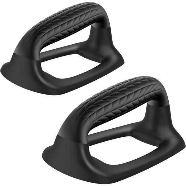 SELEWARE Push Up Bars Parallettes Pushup Stands with Soft Rubber Covered Handle Provide Comfortable Grip Fit for Floor Workouts Calisthenics Strength Training Pushups Black