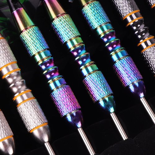 Turnart Darts Metal Tip Set - Steel Tip Darts Set Professional Metal Darts 12 pcs 22/24 Grams with Stylish Case Aluminum Shafts Extra 9 Flights