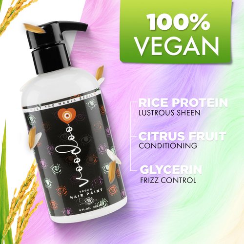 MOEHAIR Semi-Permanent Hair Color | Clear Hair Dye 8 Oz | No Ammonia, Sulfate or Paraben | Vegan & Cruelty-Free | Intermixable & Gentle Formula | Mix with Dark Colors | All Hair Types | Voodoo