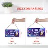 YuplaN Outer Space Little Man Cave Wooden Plaque Boys Spaceman Bedroom Decor Hanging Sign Wall Door Nursery Accessories 5 X 10 Inches