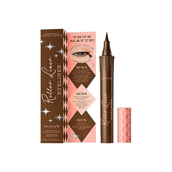 Benefit Cosmetics Roller Liner Matte Liquid Eyeliner in Brown - 0.03 FL OZ
