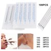 Ear Nose Piercing Needles - TC Mix body piercing needles 12g.14g.16g.18g.20g Individualized Package for Piercing Needle Supplies Piercing Kit (100 MIX)