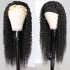 Bellarayine Headband Wig Human Hair Deep Wave 20 Inch Human Hair Headband Wig Glueless Curly Hair Human Hair Wigs None Lace Front Wigs Human Hair for Black Women Human Hair Natural Color