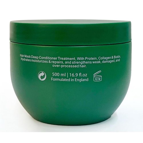 KERATIN BAR Hair Mask Deep Conditioner Treatment, Keratin Protein, Collagen, Repair & Dry Damaged Hair, All Hair Types, Vitamin (Organic Hair Mask)