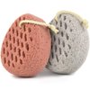 BAIMEI Bath Sponge, Sponge Loofah Body Scrubber, Shower Pouf Cleaning Loofahs Sponge, Shower Use Sponge (Pink Grey)