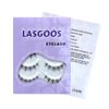 LASGOOS Fake Eyelashes Natural Look False Eye Lashes Daily Strip Cross Short Clear Band Lashes Invisible Thin band Cute Lash for Wedding Daily Work Party Salon Eye Makeup 5 Pairs (LS-SUN5-01)