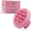 VH VIRGIN HAIR- Scalp Massager for Hair Growth - Scalp Brush, Scalp Scrubber for Hair Care & Hair Loss Treatment. Hair Oil/Serum Massager for Women 100% Silicone. Pink