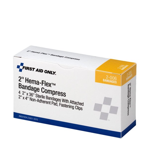 First Aid Only 2-006 Hema-Flex Bandage Compress, 36 Length x 2 Width