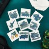 144 Sheets Camouflage Tattoo Camouflage Army Party Favors Military Tank Helicopter Fake Tattoos Stickers for Men Boys, 9 Styles