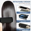 TopHand Flat Iron Comb Attachment Clip On, 500 Degrees High Temperature Resistant Material, Professional or Home Use Compact Hair Styling Tool (Black)