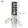 FIREHIKING 2.36" Spark Arrestor Stove Pipe with Filter Chimney Cap Screen for Camping Exhaust