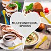 Plastic Egg Spoons for Soft Boiled Eggs,Colorful Disposable Coffee Spoons Plastic Spoons Disposable Hard and Soft Boiled Egg Spoons Multifunctional Plastic Spoons for Coffee, Tea,Ice-cream Pack of 24