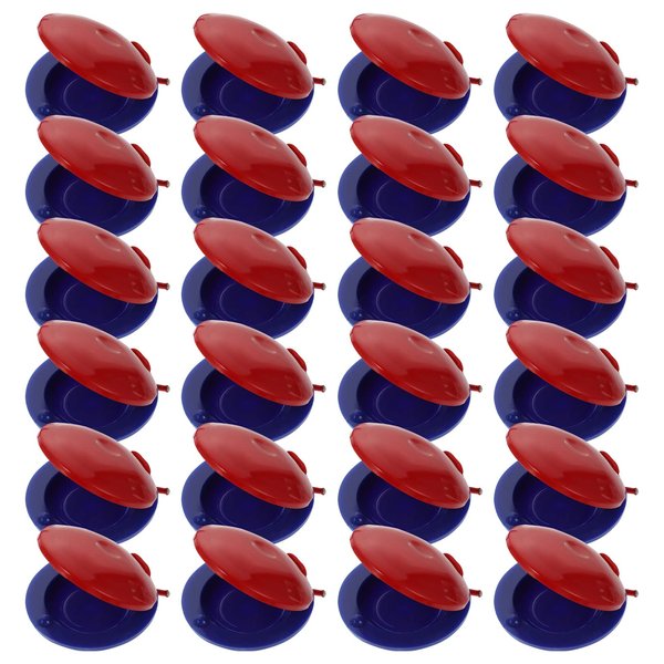 24pcs Castanets Education Random Castanet Playthings Percussion Early Instruments Creative Musical Plastic Kids Children Color Instrument Educational Finger Held for