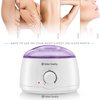 Salon Sundry Portable Electric Hot Wax Warmer Machine for Hair Removal - Purple Lid