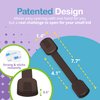 Adjustable & Reusable Child Safety Cabinet Locks & Latches, Baby Proofing Door Window, Cabinet, Toilet, & Refrigerator Lock, Child Safety Strap Locks with Adhesive Pads, Pack of 6, Brown - Wonderkid