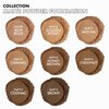 Ruby Kisses Face Powder Foundation, Pressed Compact Makeup Setting Powder, Full Coverage Matte Lightweight, Long-Lasting, Perfect Finishing Powder, Convenient, Sponge & Mirror Included (Chestnut)