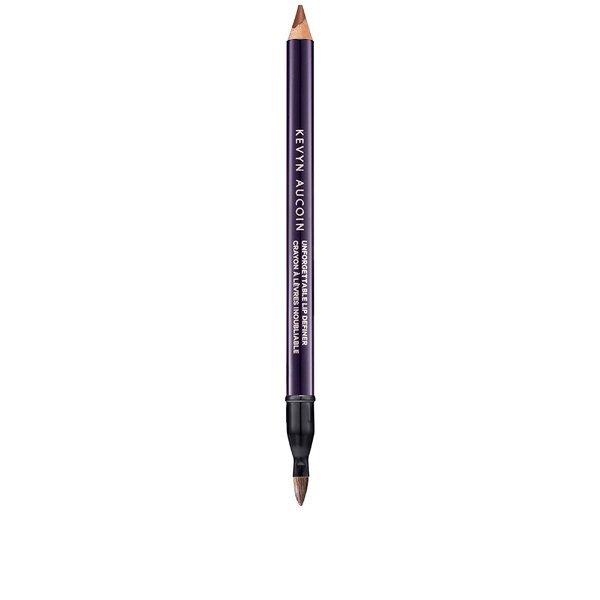 Kevyn Aucoin Unforgettable Lip Definer, Divine: Long-wearing makeup lip definer. Water-resistant, defined tip accentuates lips. Blend-able. Dual-ended pencil and brush. All skin tones and types.