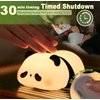 DREAMING MY DREAM Cute Panda Night Light, LED Squishy Novelty Animal Night Lamp, 3 Level Dimmable Nursery Nightlight for Breastfeeding Toddler Baby Kids Decor, Cool Gifts for Kids (Panda Pangda)