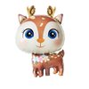 CHIL 2Pcs Deer Balloons Foil Woodland Deer Shaped Animal Balloons Cartoon Animal Deer Wildlife Balloons for Jungle Safari Themed Kids Birthday Party Decorations