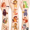 Funny Animal Music Temporary Tattoos, Waterproof Temporary Tattoo Stickers for Birthday Decorations, Party Supplies Party Favors, School Rewards Gifts