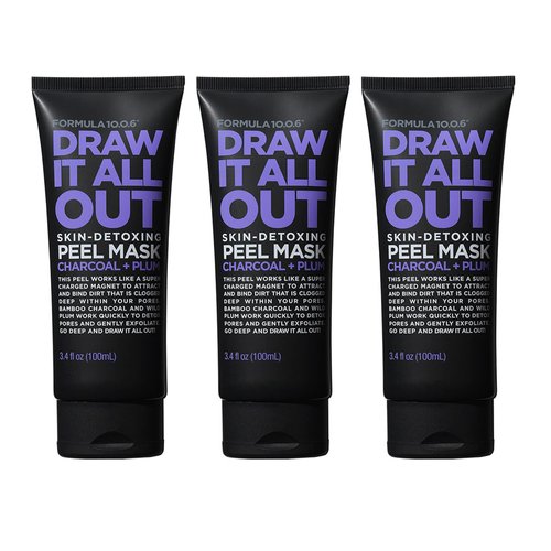 FORMULA 10.0.6 DRAW IT ALL OUT Skin Detoxing Peel Mask 3 Pack