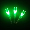 X Lighted Archery Nock for Arrows with .204".233".244".246" Inside Diameter, 6 PCS LED Nock with Screwdriver (Green, X/.204")