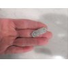 Generic Small oval silver crystal hair pin clip barrettes for fine thin hair. (Clip quantity: 1 Clip)
