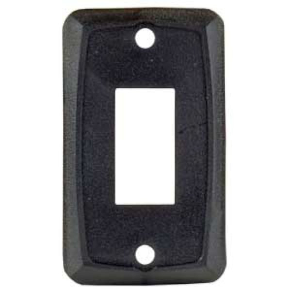 JR Products 12851-5 Black Single Switch Wall Plate, (Pack of 5)