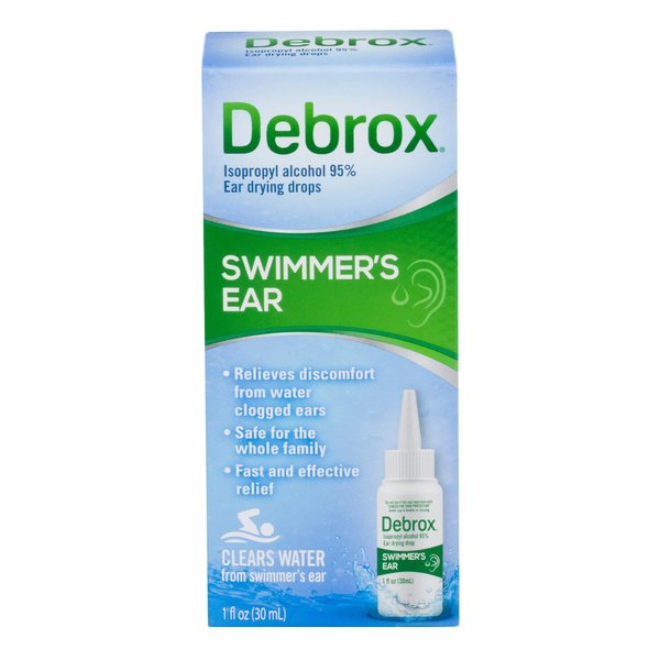 Debrox Swimmer’s Ear Drops, Ear Drying Drops for Adults and Kids, 1 Fl Oz